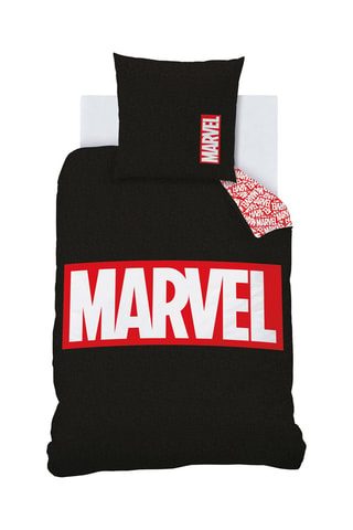 Parure de couette Marvel - Noir et rouge