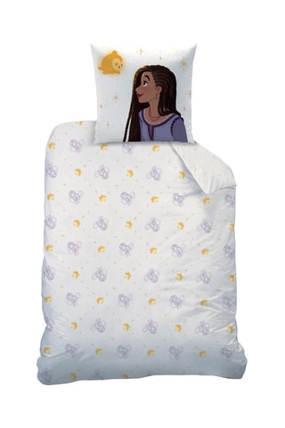 Parure de couette Wish : Asha et la Bonne Etoile Disney - Blanc et violet