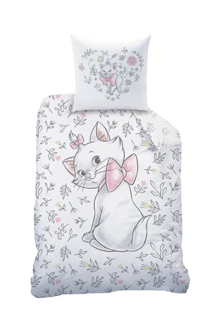 Parure de couette en coton 115 fils/cm² - Disney Home Les Aristochats - Blanc