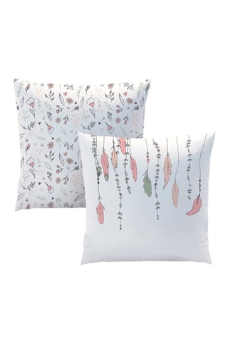 Parure de couette en coton 115 fils/cm² Attrape Cœur - Blanc
