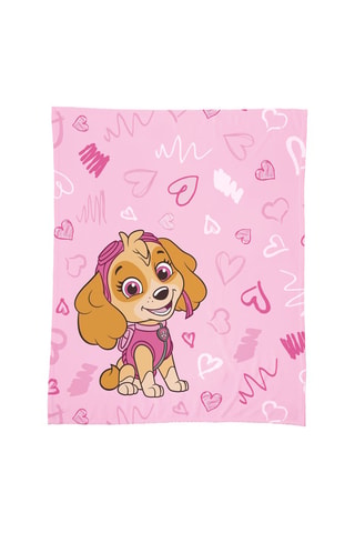 Plaid Stella Pat' Patrouille - Rose - 125 x 150 cm