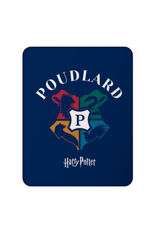 Plaid Harry Potter - Bleu et blanc - 110 x 140 cm