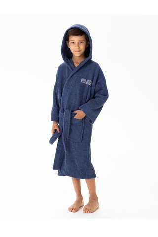 Peignoir à capuche PSG - Bleu