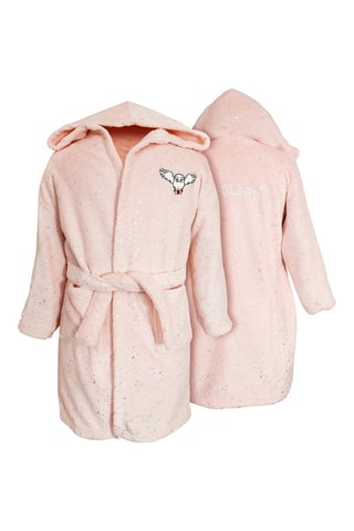 Peignoir enfant Hedwige Harry Potter  - Rose