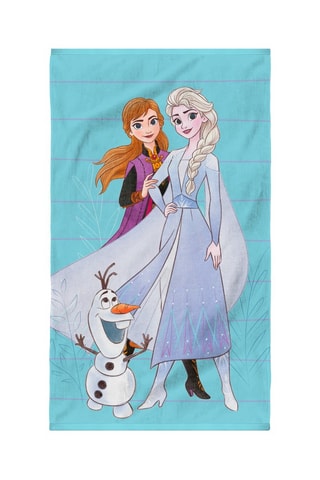 Drap de plage Elsa et Anna La Reine des Neiges II Disney - Bleu - 70 x 120 cm