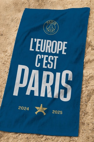 Drap de bain PSG - Bleu - 75 x 150 cm