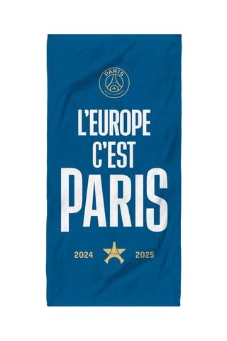 Drap de bain PSG - Bleu - 75 x 150 cm