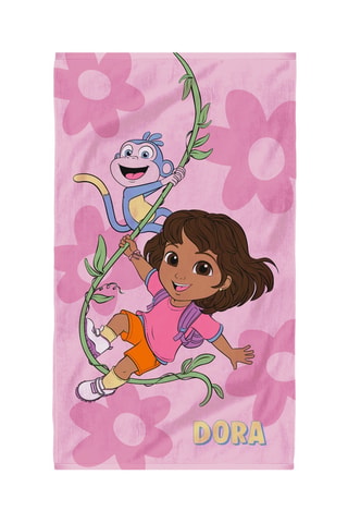 Drap de plage Dora l'exploratrice - Rose - 70 x 120 cm