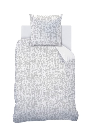 Parure de couette Keith Haring - Blanc