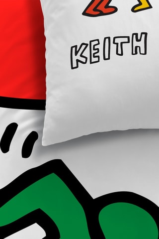 Parure de couette Keith Haring - Blanc