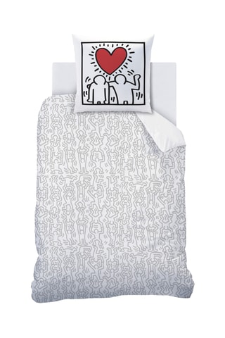 Parure de couette Keith Haring - Blanc