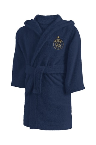 Peignoir à capuche PSG - Bleu marine