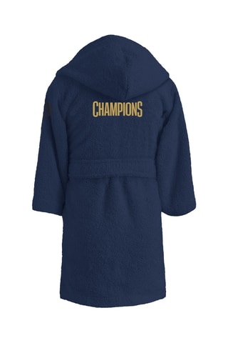 Peignoir à capuche PSG - Bleu marine