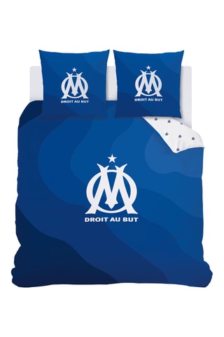 Parure de couette OM - Bleu