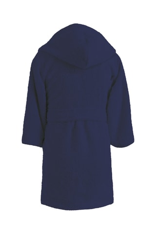 Peignoir à capuche OM - Bleu marine