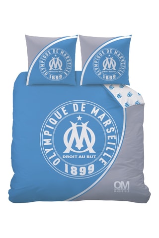 Parure de couette OM - Bleu