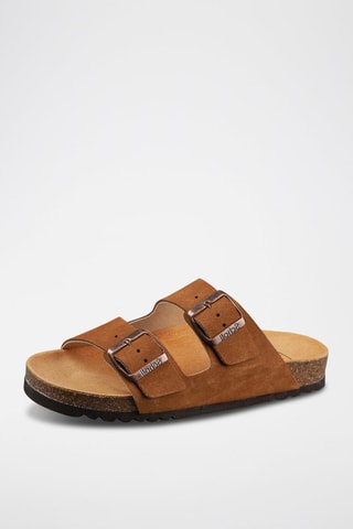 Mules en nubuck Josephine - Marron