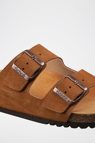 Mules en nubuck Josephine - Marron