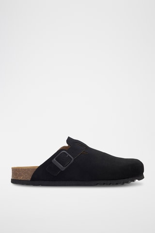 Sabots en nubuck - Noir