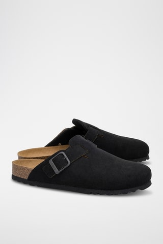 Sabots en nubuck - Noir