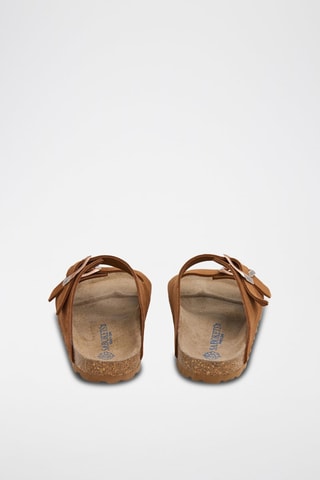 Mules em nobuck - Castanho