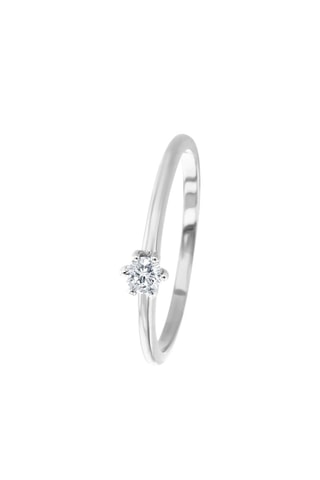 Anillo - Oro blanco y diamante
