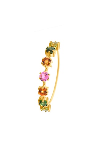 Anillo - Oro amarillo y turmalinas
