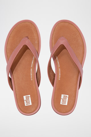 Tongs en cuir Gracie - Rose
