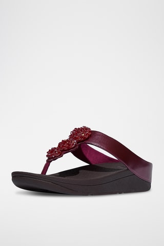 Tongs compensées Microwobbleboard - Rose foncé