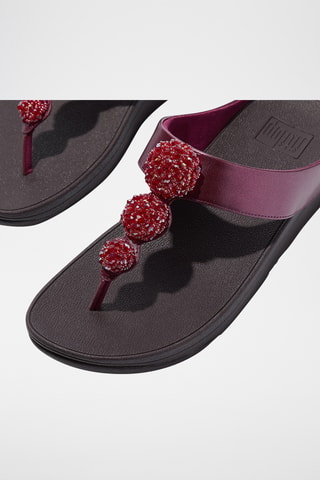 Tongs compensées Microwobbleboard - Rose foncé