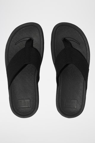 Tongs compensées Microwobbleboard - Noir