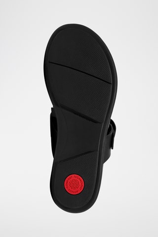 Tongs en cuir Dynamicush - Noir