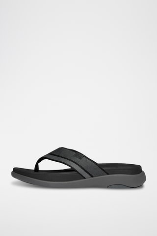Tongs plateformes Microwobbleboard - Noir