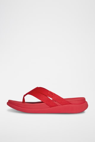 Tongs plateformes Microwobbleboard - Rouge