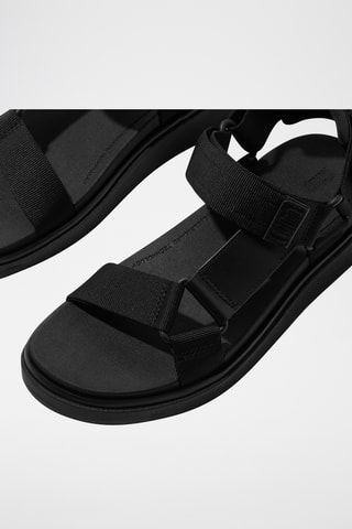 Sandales compensées Microwobbleboard - Noir