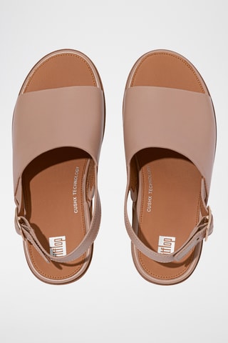 Sandales à talons en cuir Cush - Beige