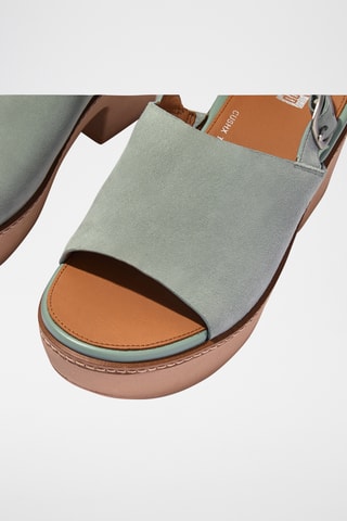 Sandales à talons en nubuck Cush - Ciel