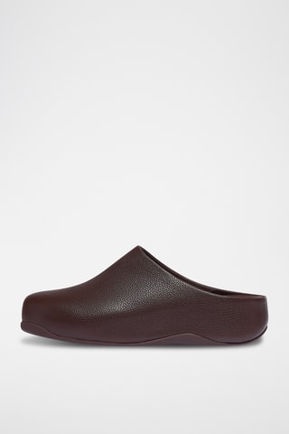 Sabots en cuir Microwobbleboard - Marron