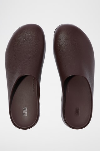 Sabots en cuir Microwobbleboard - Marron