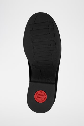 Sabots à talons en nubuck Cush - Noir
