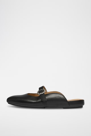 Mules en cuir Dynamicush - Noir