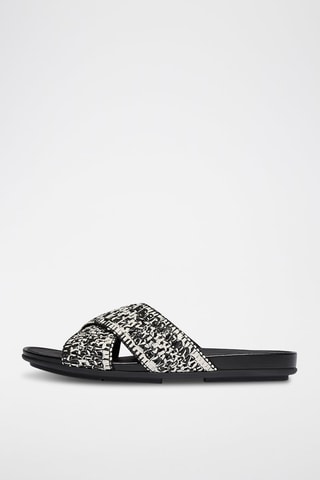 Mules à talons en cuir Lulu - Noir