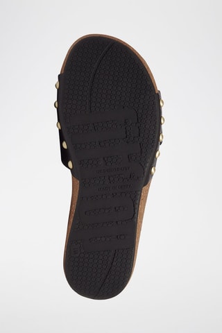 Mules en cuir  - Noir