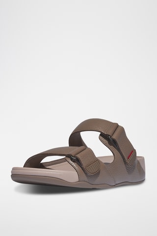 Mules en cuir - Gris