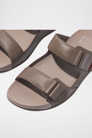 Mules en cuir - Gris