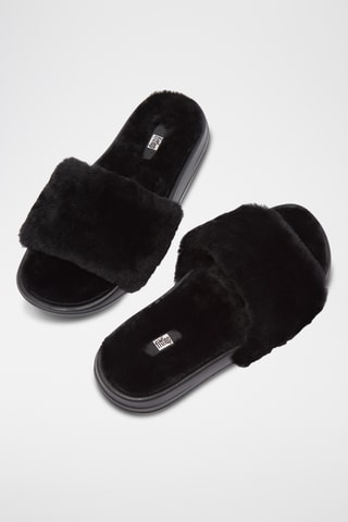 Mules en cuir - Noir