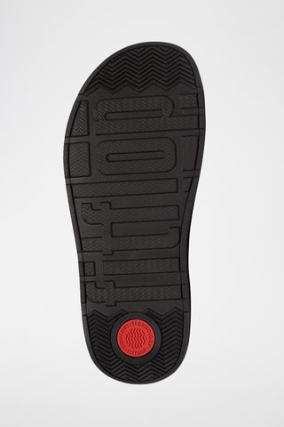 Mules compensées en cuir Microwobbleboard - Noir