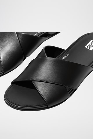 Mules en cuir Dynamicush - Noir