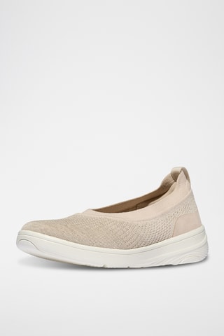 Slip-on compensés Iqushion - Beige
