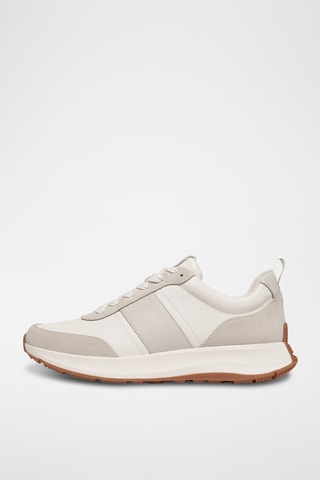 Baskets plateformes en cuir Microwobbleboard - Gris
